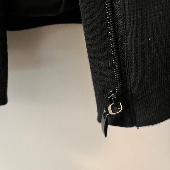 Black Ruffled Women's Jacket - Picture 4 of 7